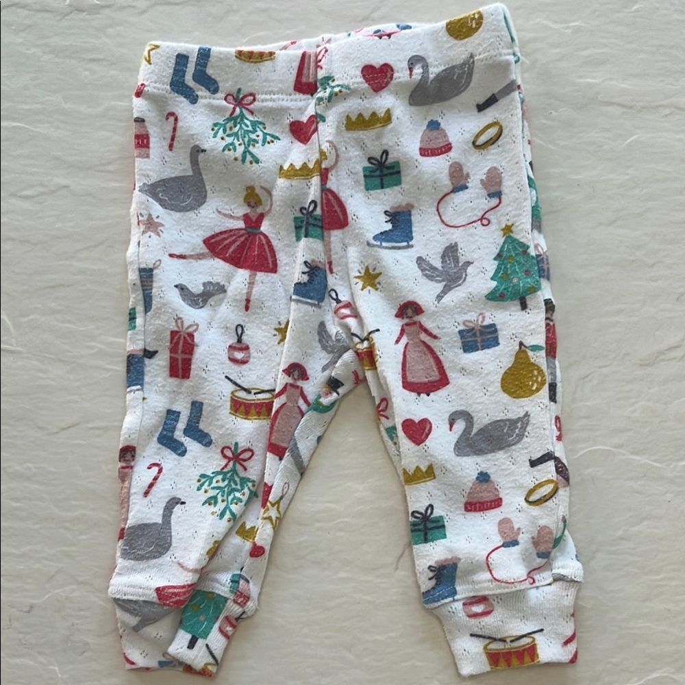 Festive Nutcracker Patterned Baby Leggings